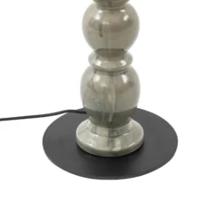 Lámpara de pie Lucande Lyndorin, verde, cerámica, 150 cm