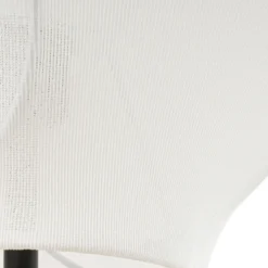 Lámpara de pie Lucande Tovina, textil, blanco, altura 165 cm