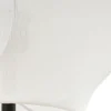 Lámpara de pie Lucande Tovina, textil, blanco, altura 165 cm