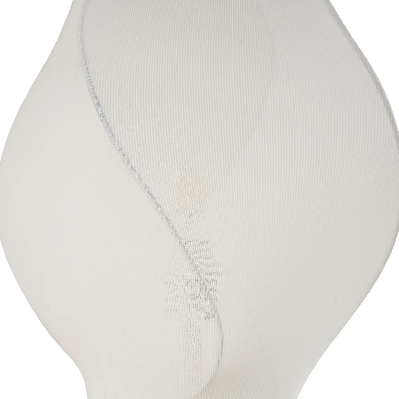 Lámpara de pie Lucande Tovina, textil, blanco, altura 165 cm