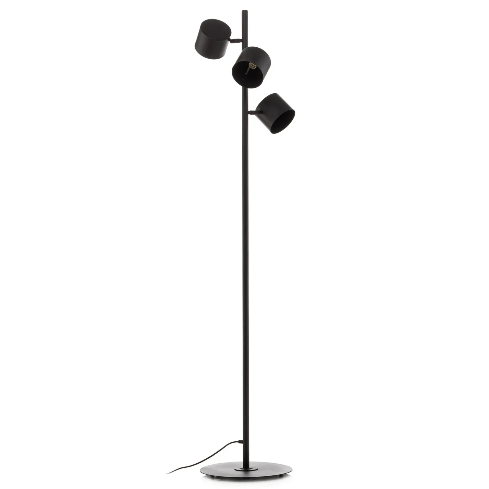 Lámpara de pie 1047, 3 luces, negro