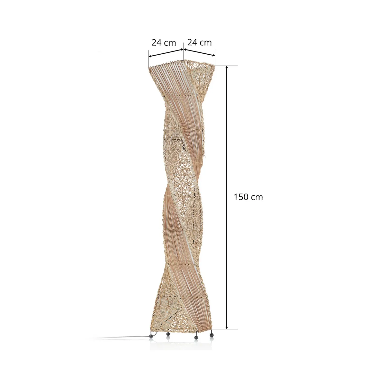 Lámpara de pie Marco, giratoria, 150 cm