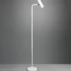 Lámpara de pie Marley, blanca, altura 151 cm, metal