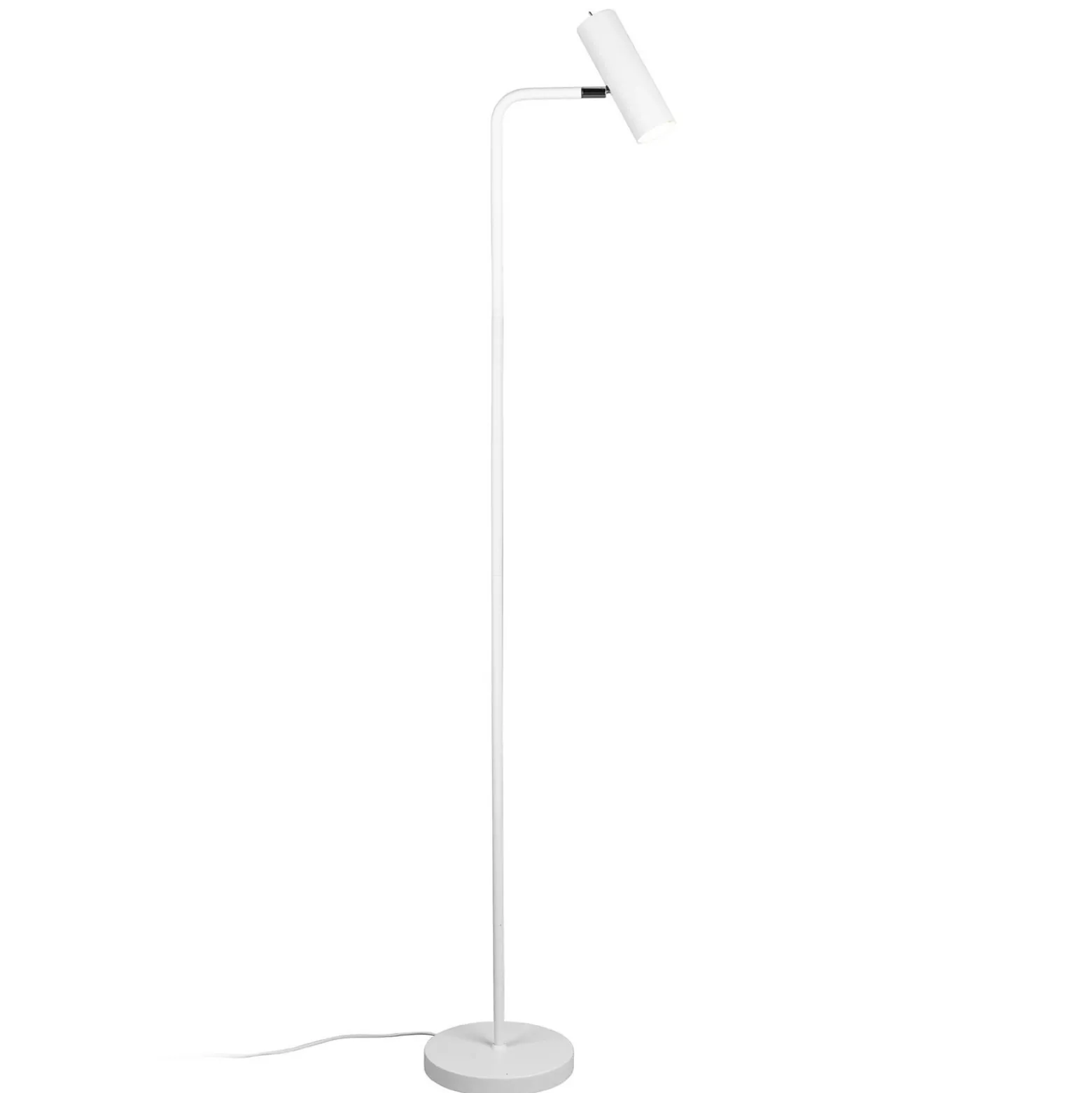 Lámpara de pie Marley, blanca, altura 151 cm, metal