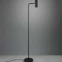 Lámpara de pie Marley, negra, altura 151 cm, metal