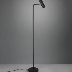 Lámpara de pie Marley, negra, altura 151 cm, metal