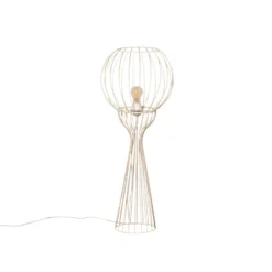 Lámpara de pie Mercure, arena, metal/plástico, altura 93 cm