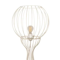 Lámpara de pie Mercure, arena, metal/plástico, altura 93 cm