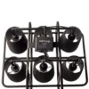 Lámpara de pie Multilamp, 6 luces, negro