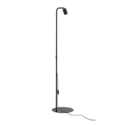 Lámpara de pie Nex, negra, metal, altura 140 cm, GU10