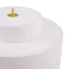 Lámpara de pie Noah de Globen Lighting, blanca, altura 88 cm, textil