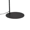 Lámpara de pie Nova, vidrio/metal, negro/blanco, altura 155 cm