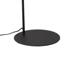 Lámpara de pie Nova, vidrio/metal, negro/blanco, altura 155 cm