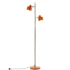Lámpara de pie Ocean de Dyberg Larsen, naranja, altura 160 cm, 2 luces.