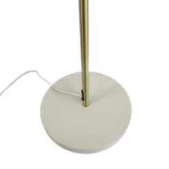 Lámpara de pie Ocean de Dyberg Larsen, beige, altura 160 cm, 2 luces.