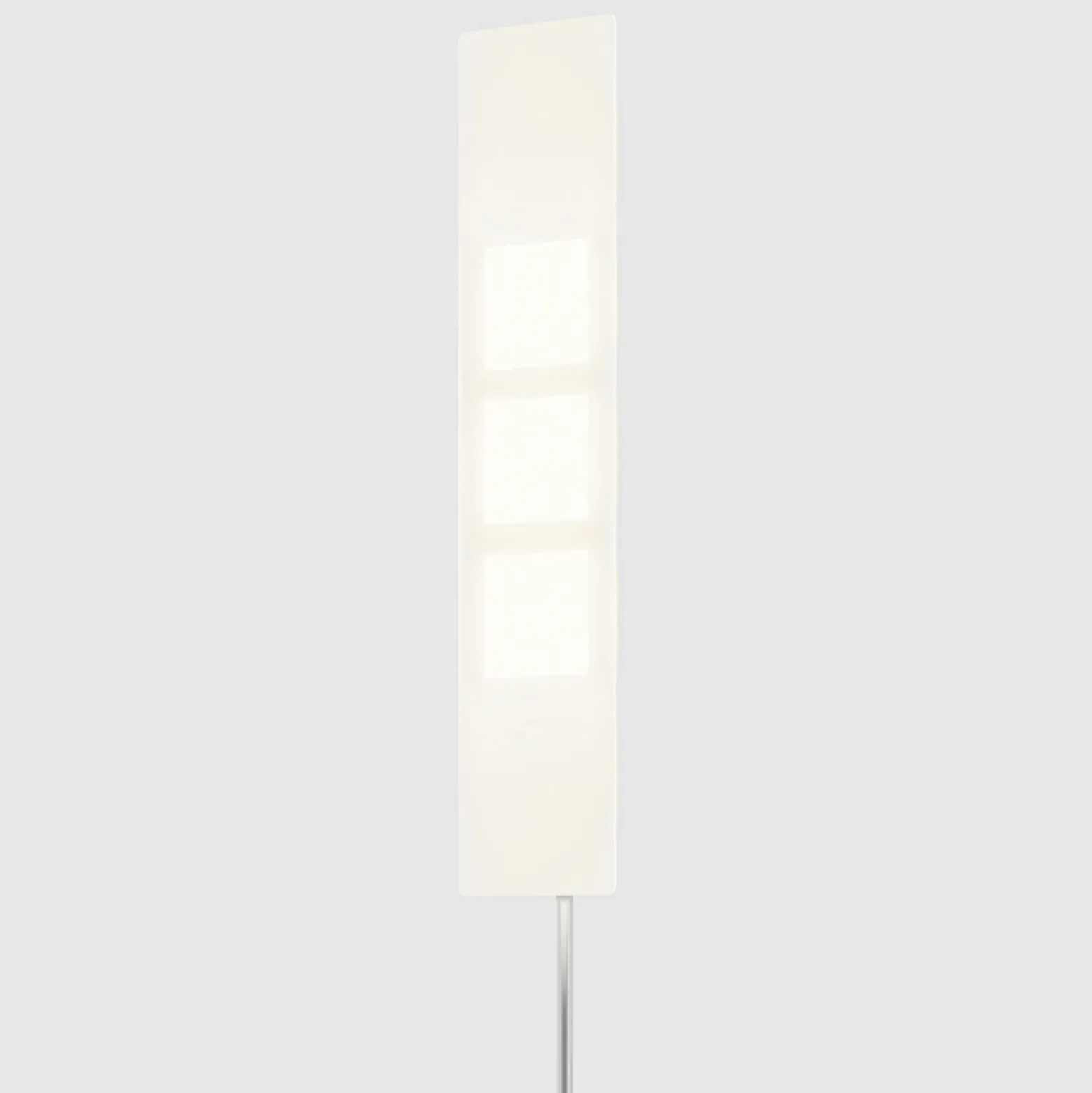 Lámpara de pie OMLED One f3l, acero inoxidable/negro, OLED