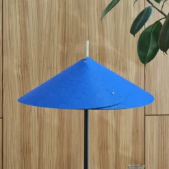 Lámpara de pie OSRAM Decor Flip, azul, fieltro, E14, regulable