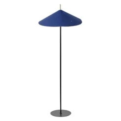 Lámpara de pie OSRAM Decor Flip, azul, fieltro, E14, regulable