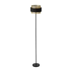 Lámpara de pie OSRAM Decor Hornet, negro/dorado, E27, altura 175 cm