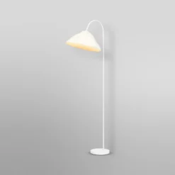 Lámpara de pie OSRAM Decor Lotus Leaf, 1 luz, blanco, papel, E27