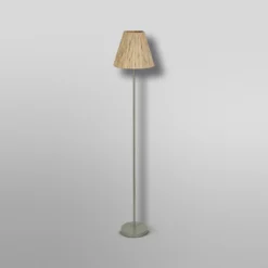 Lámpara de pie OSRAM Decor Raffia, 1 luz, rafia color natural, E27