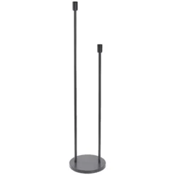 Lámpara de pie OSRAM DECOR STICK, gris oscuro, altura 146 cm, 2 x E27