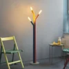 Lámpara de pie OSRAM Decor Straw, 3 luces, multicolor, acero, E27