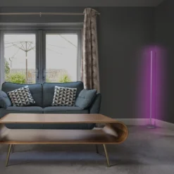 Lámpara de pie OSRAM SMART+ WiFi CORNER MAGIC plateada 140 cm RGB