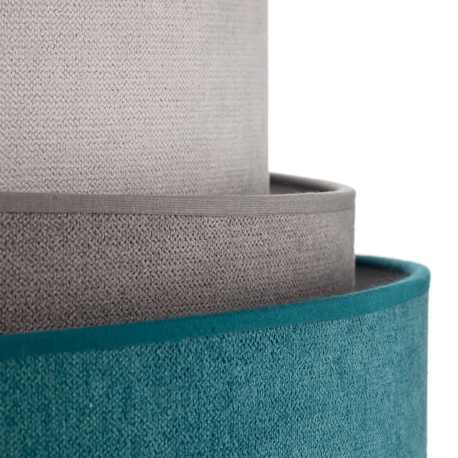 Lámpara de pie Pastell Trio turquesa/gris/gris claro