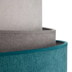 Lámpara de pie Pastell Trio turquesa/gris/gris claro
