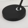 Lámpara de pie Radiant, negro/blanco, altura 156 cm, metal/tela