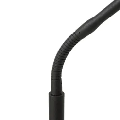 Lámpara de pie recargable LED Elvyn de Lindby, negra, ajustable