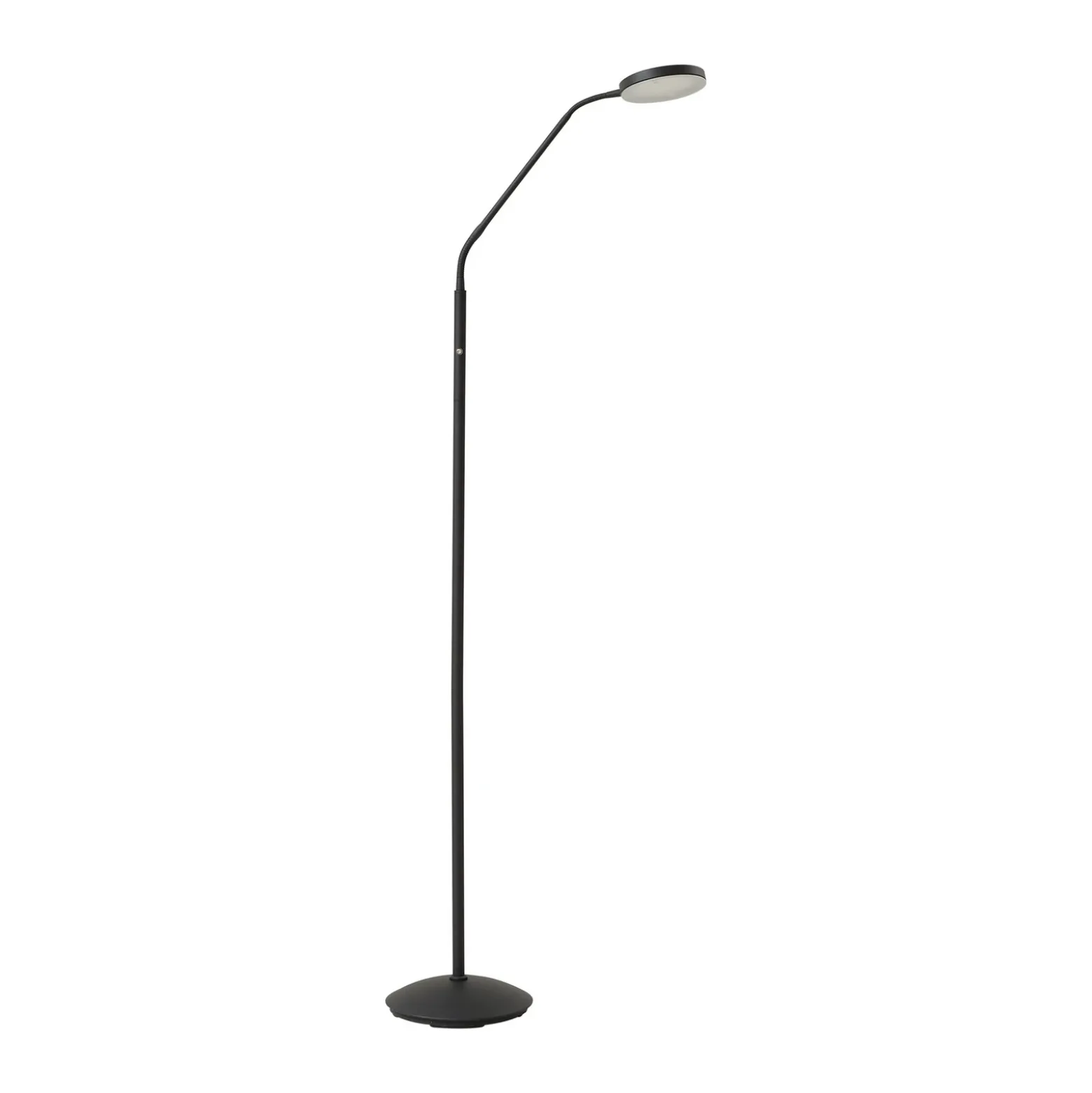 Lámpara de pie recargable LED Elvyn de Lindby, negra, ajustable
