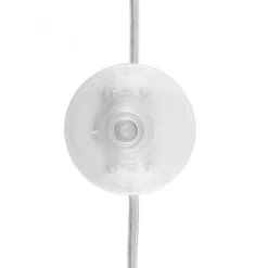 Lámpara de pie Ripley de Globen Lighting, cristal color burdeos, 144 cm