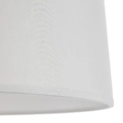 Lámpara de pie Sacha LS de madera y textil, blanco