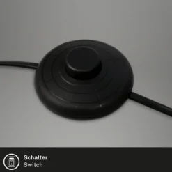 Lámpara de pie Skriva, ajustable, GU10, negro