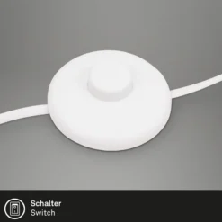 Lámpara de pie Skriva, ajustable, GU10, blanco