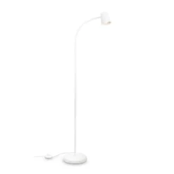 Lámpara de pie Skriva, ajustable, GU10, blanco
