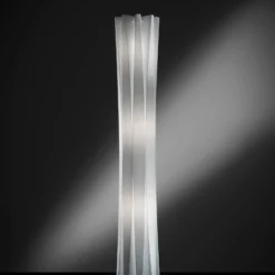 Lámpara de pie Slamp Bach, altura 161 cm, blanca