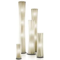 Lámpara de pie Slamp Bach, altura 161 cm, dorada