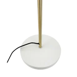 Lámpara de pie Sleep de Dyberg Larsen, blanco cemento, altura 165 cm, acero
