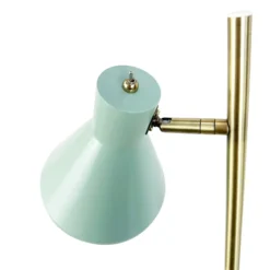 Lámpara de pie Sleep de Dyberg Larsen, verde menta, altura 165 cm, acero