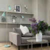 Lámpara de pie Sleep de Dyberg Larsen, verde menta, altura 165 cm, acero