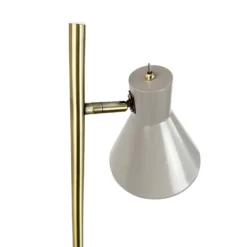 Lámpara de pie Sleep de Dyberg Larsen, marrón grisáceo, altura 165 cm, acero