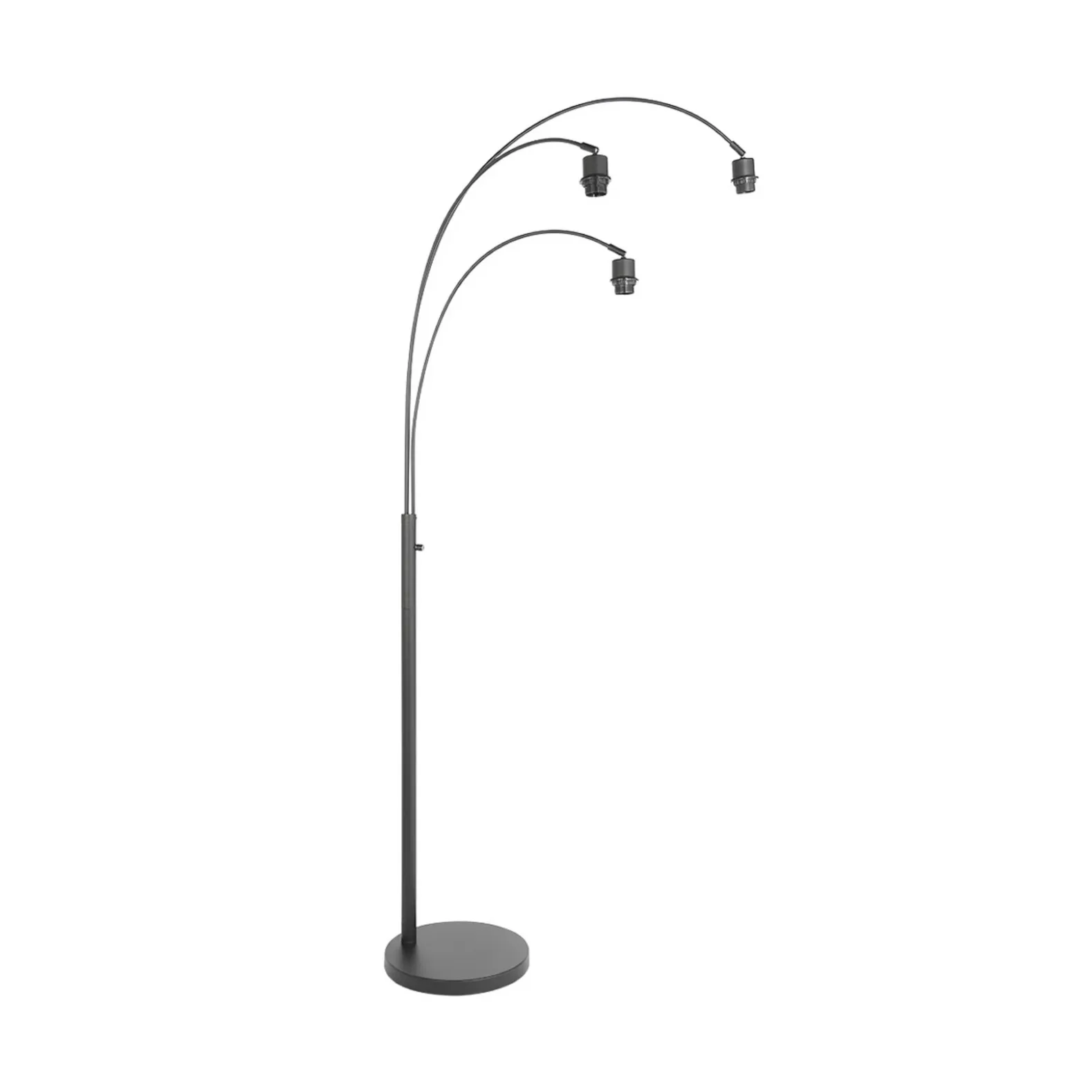 Lámpara de pie Sparkled Light, negro/marrón, 180 cm, corcho, 3 luces.