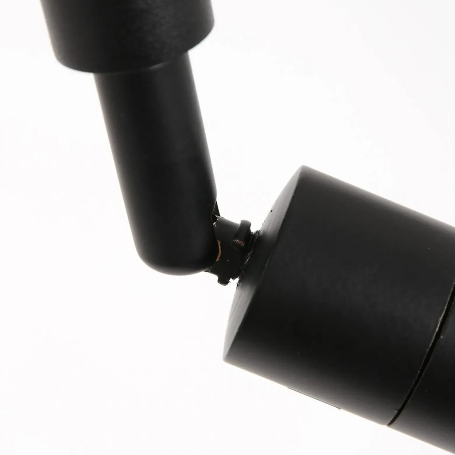 Lámpara de pie Stang, brazo de lectura LED, mimbre negro/natural
