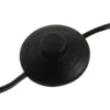 Lámpara de pie Stang, negra/pantalla trenzada negra/madera