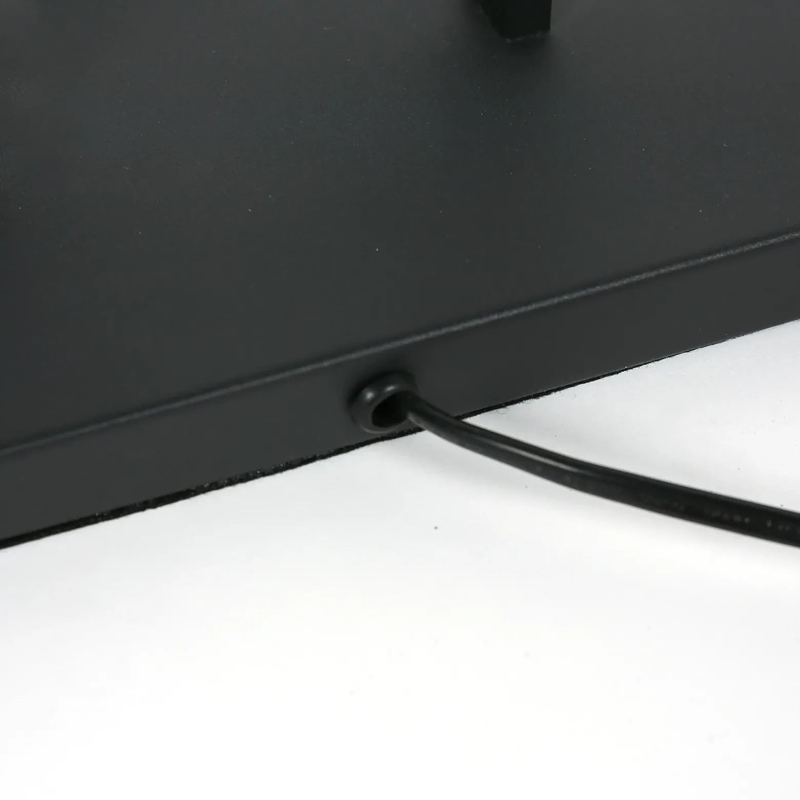 Lámpara de pie Stang, negro/marrón, altura 160 cm, corcho