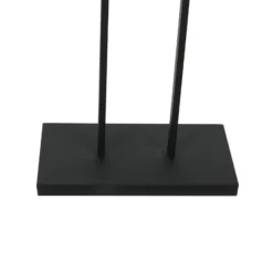 Lámpara de pie Stang, negro/terciopelo verde, altura 160 cm, E27