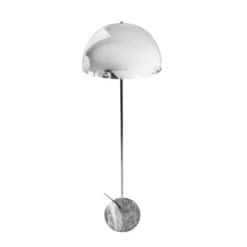 Lámpara de pie Stockholm de Dyberg Larsen, altura 143 cm, metal/mármol